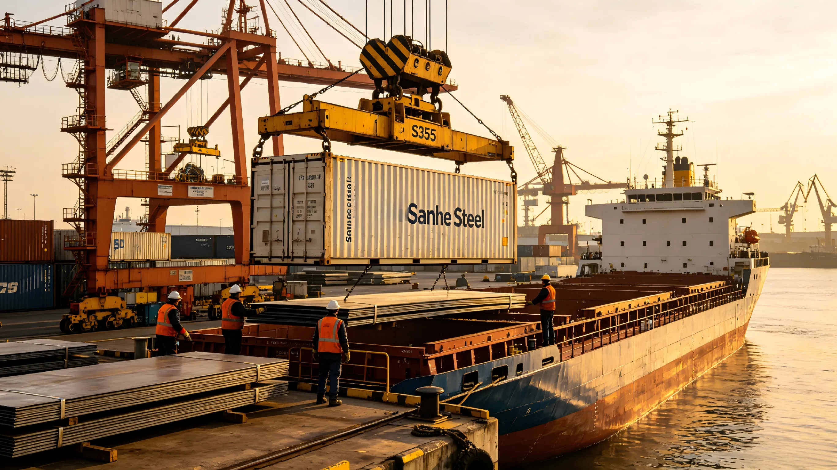 Sanhe Steel ورق های فولادی S355 را برای پروژه پل اروپایی تحویل داد